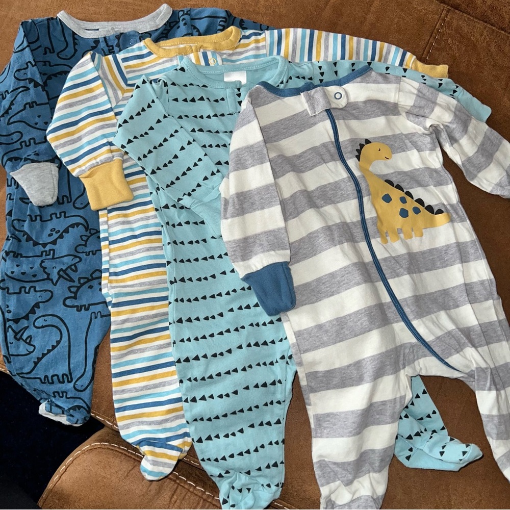 Newborn footed sleeper bundle